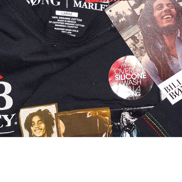 Billabong Bob Marley Stir It Up T-Shirt L NWT - Picture 3 of 4